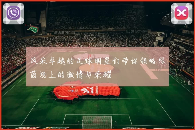 风采卓越的足球明星们带你领略绿茵场上的激情与荣耀
